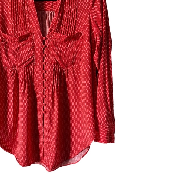 Maeve | Matilda Red & White Polka Dot Tunic Blouse - Picture 6 of 11